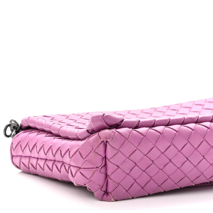 Bottega Veneta Nappa Intrecciato Dahlia Clutch Crossbody Peony 8 of 11