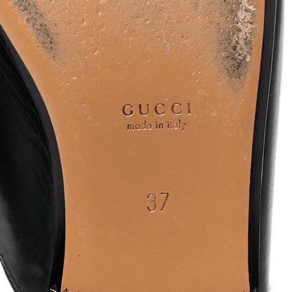 Gucci Calfskin Womens Princetown Slippers 37 Black 6 of 9