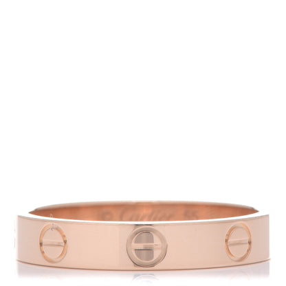 Cartier 18K Pink Gold 3.5mm LOVE Wedding Band Ring 55 7.25 1 of 5