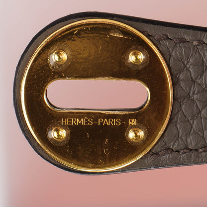 Hermes Taurillon Clemence Lindy 26 Etain 10 of 11