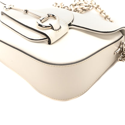 Gucci Demetra Mini Horsebit 1955 Asymmetric Shoulder Bag Great White 10 of 10