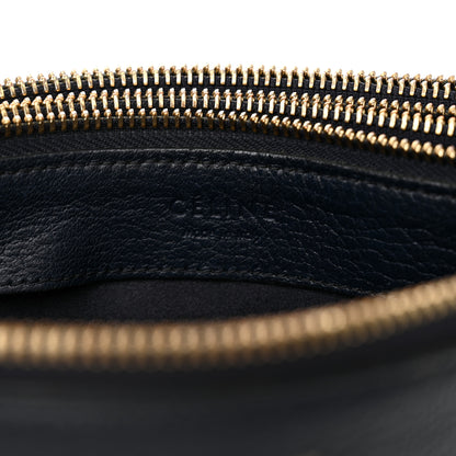 Celine Lambskin Large Trio Crossbody Bag Navy Blue 9 of 15