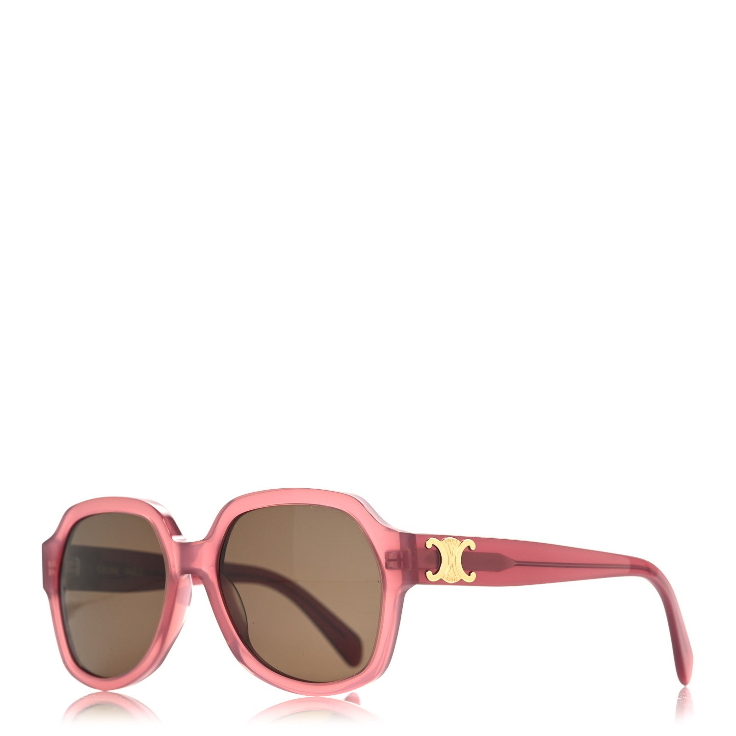 Celine Acetate Triomphe Sunglasses CL40189F Milky Merlot 1 of 7