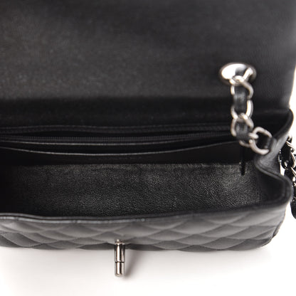 Chanel Iridescent Caviar Quilted Mini Rectangular Flap Black 5 of 10