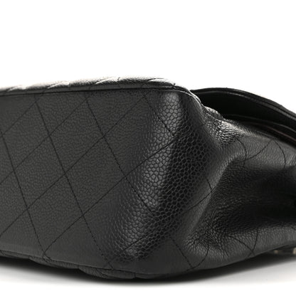 Chanel Caviar Quilted Jumbo Double Flap Black 10 of 14