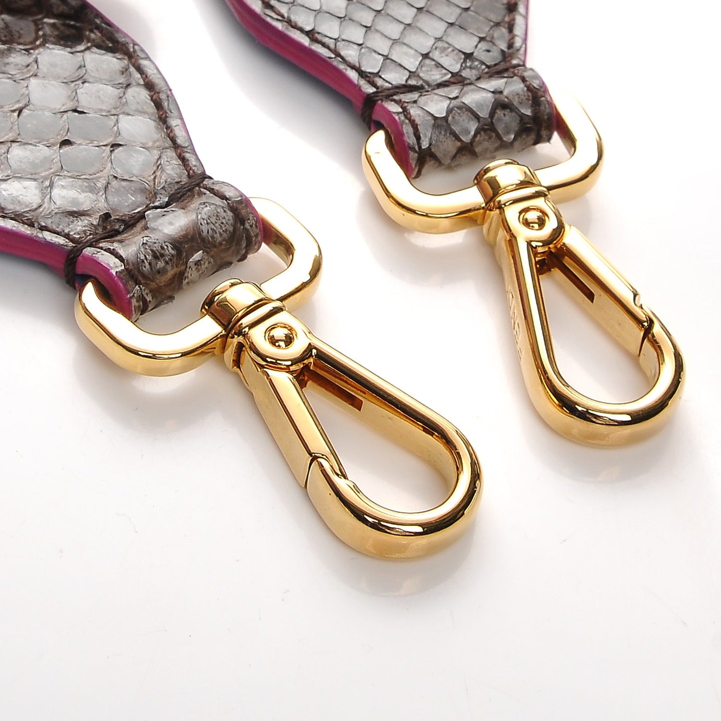 Shiny Python Vitello Dolce Strap You Asfalto Blue Neon