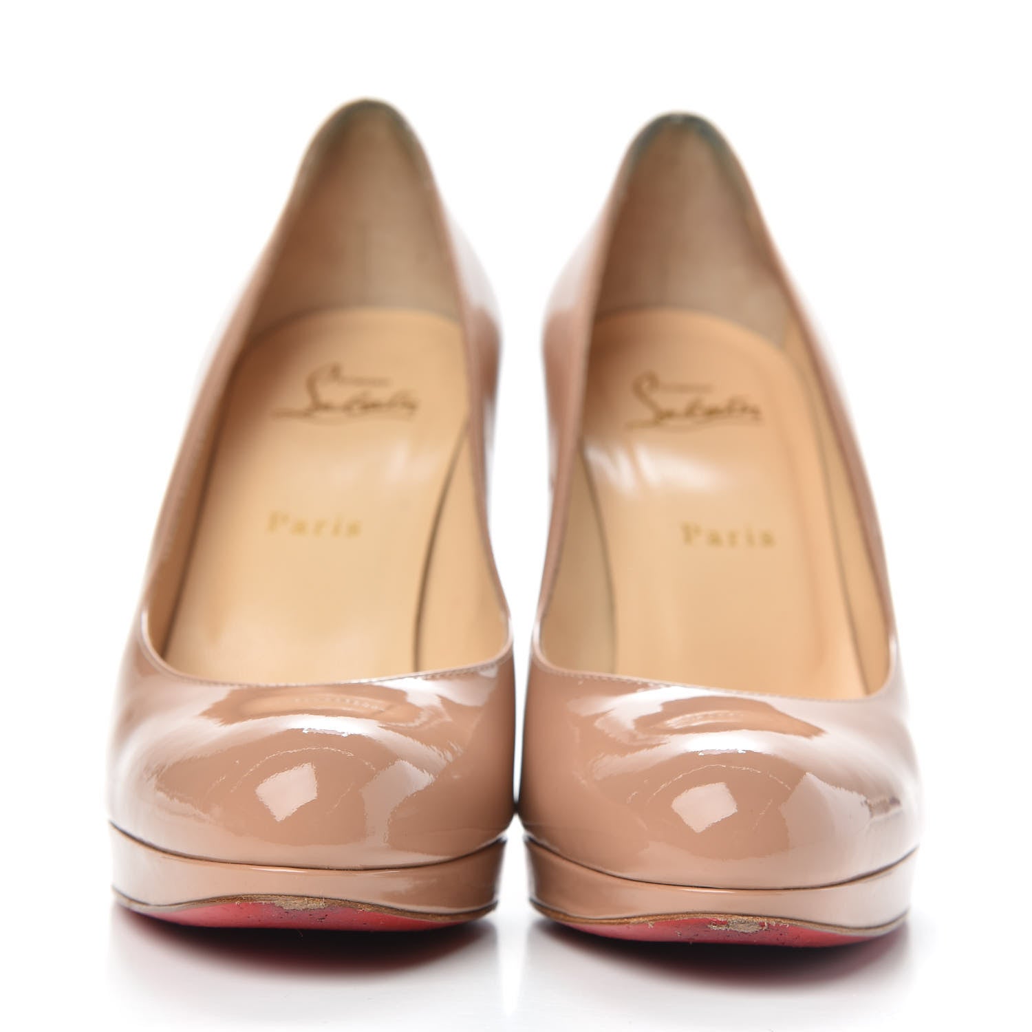 Christian Louboutin Patent New Simple 100 Pumps 39 Nude 2 of 10