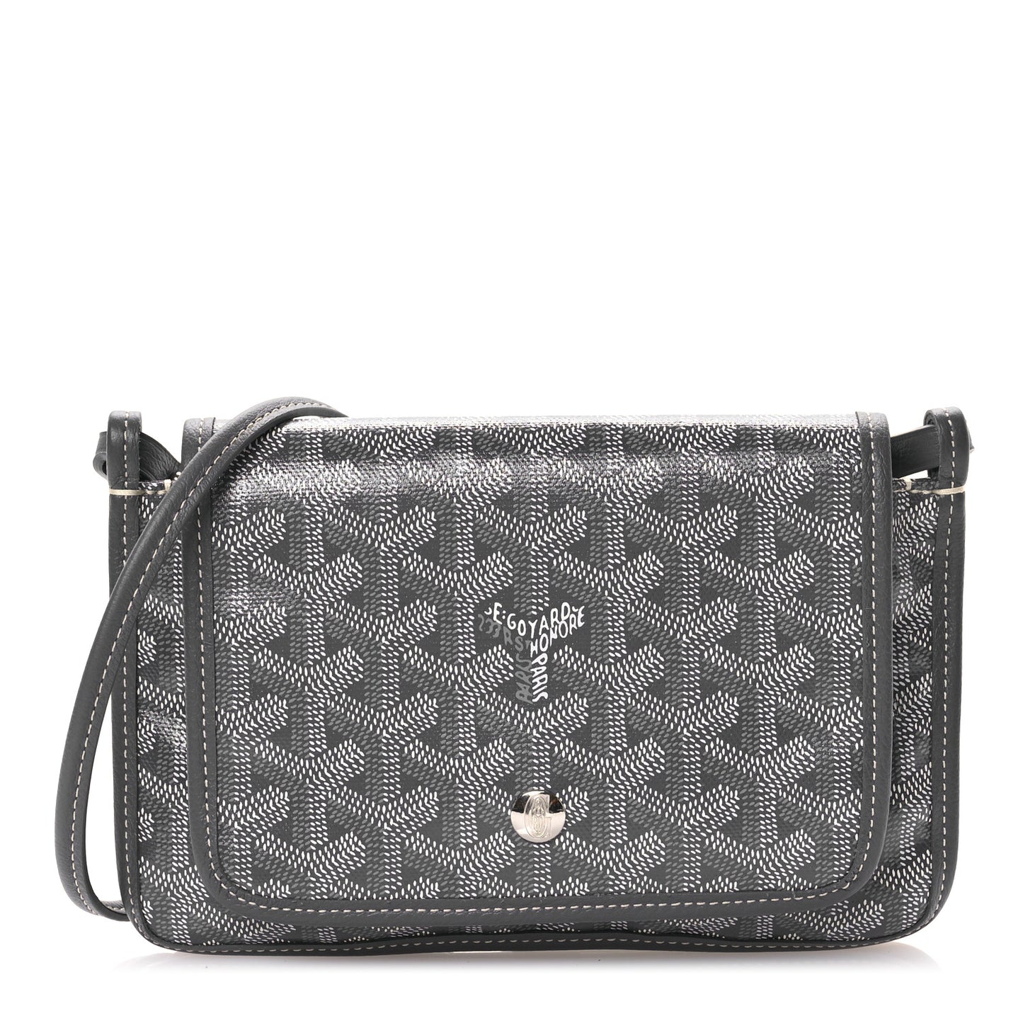 Goyardine Plumet Wallet Clutch Grey