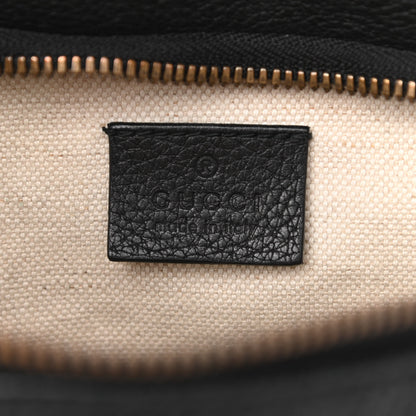 Gucci Grained Calfskin Logo Belt Bag Black 6 of 12
