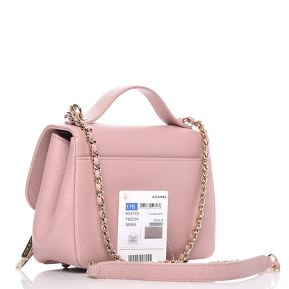 Chanel Caviar Quilted Mini Business Affinity Flap Light Pink 3 of 9