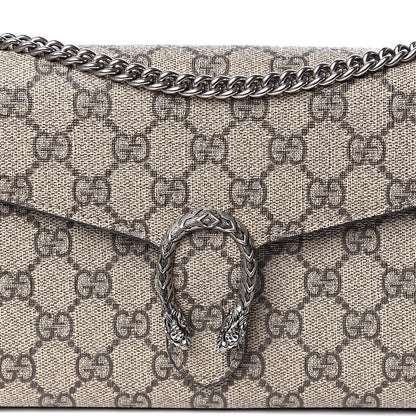 Gucci GG Supreme Monogram Mini Dionysus Chain Wallet Beige Taupe 10 of 10