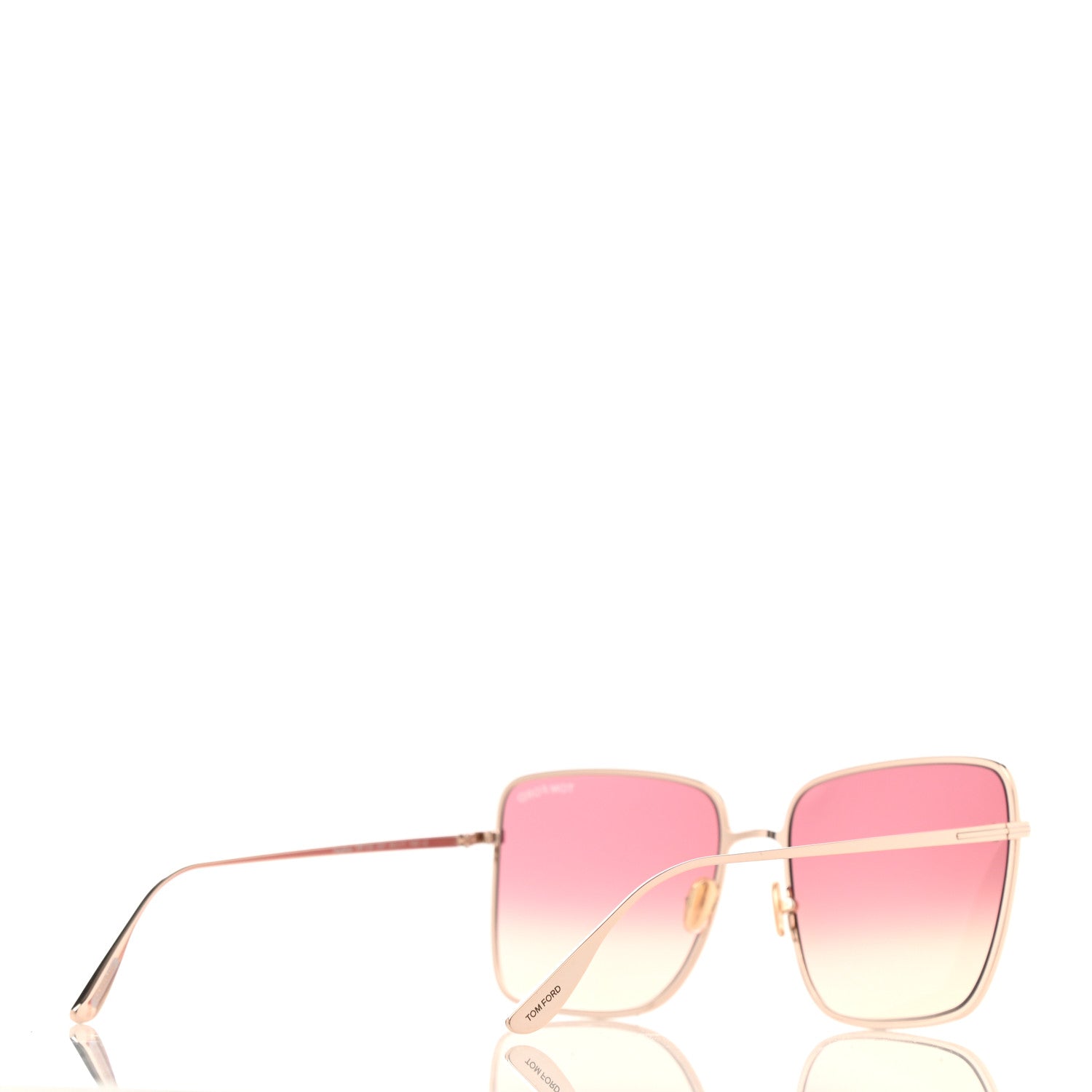 Tom Ford Acetate Polarized Heather Sunglasses TF739 Pink Rose Gold 3 of 9