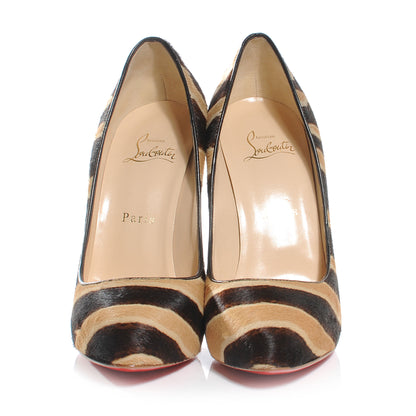 Christian Louboutin Calf Hair Feticha 120 Pumps 36 Zebra 2 of 6