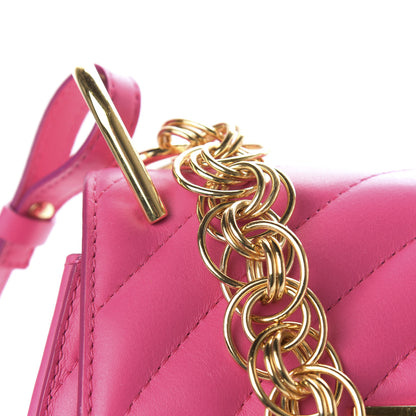 Chloe Calfskin Quilted Mini Drew Bijou Shoulder Bag Fuchsia Rose 9 of 9