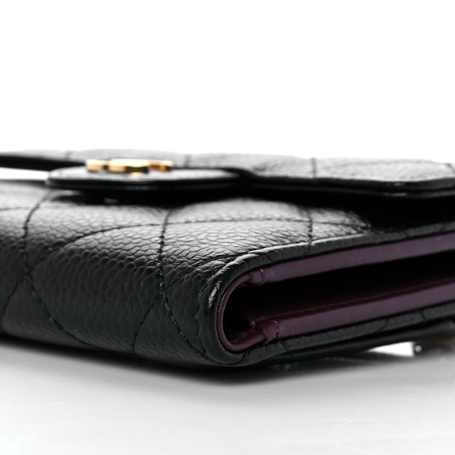 Chanel Caviar Quilted Compact Flap Wallet Black 10 of 11