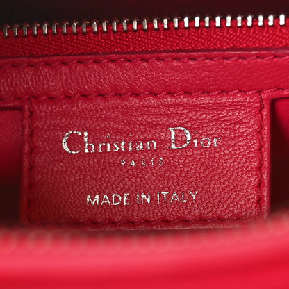 Christian Dior Raffia Tweed Medium Lady Dior Pink Beige 6 of 11