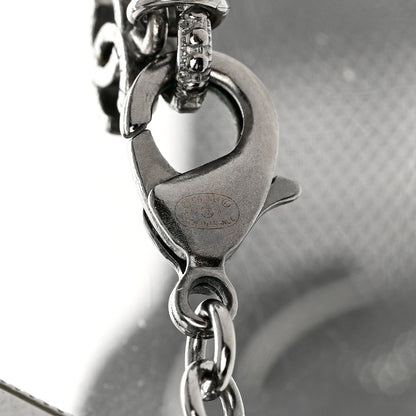 Chanel Mesh CC Choker Necklace Silver 4 of 6