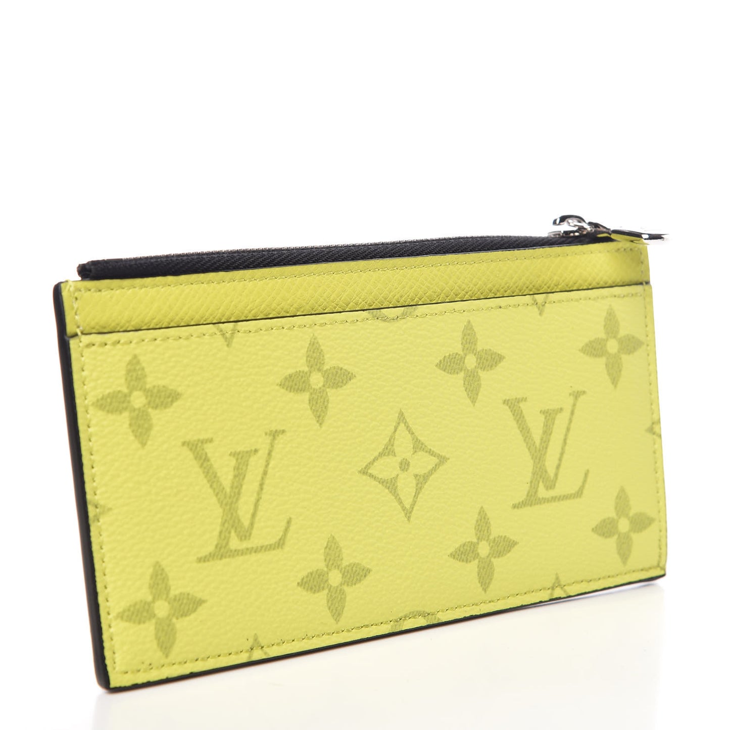 Monogram Taiga Coin Card Holder Yellow