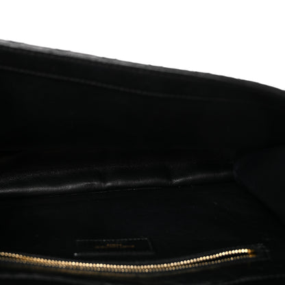 Saint Laurent Lambskin Quilted Monogram Gaby Chain Bag Black 5 of 11