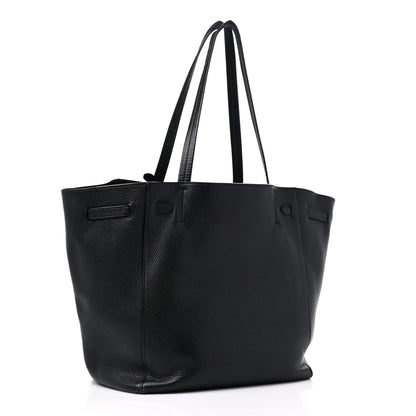 Celine Soft Grained Calfskin Small Belt Cabas Phantom Black 3 of 14
