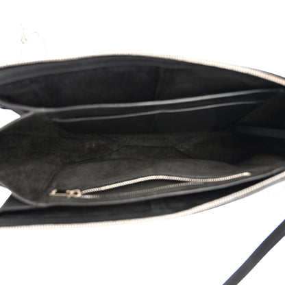 Celine Smooth Calfskin Tri-Fold Clutch on Chain Black 5 of 12