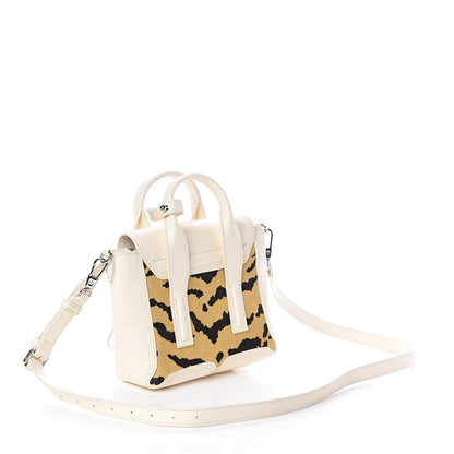 3.1 Phillip Lim 3.1 Calf Hair Tiger Print Mini Pashli Satchel White 3 of 8