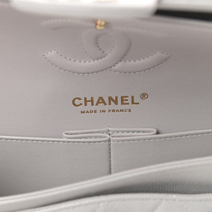 Chanel Caviar Quilted Small Double Flap Grey 6 of 10