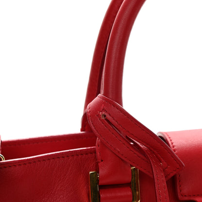 Saint Laurent Calfskin Small Classic Y Cabas Red 12 of 19