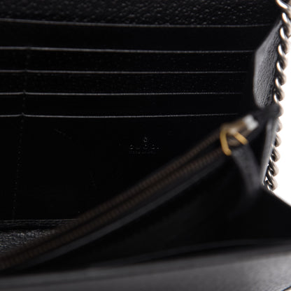 Gucci Calfskin Web Mini Dionysus Chain Wallet Black 8 of 10