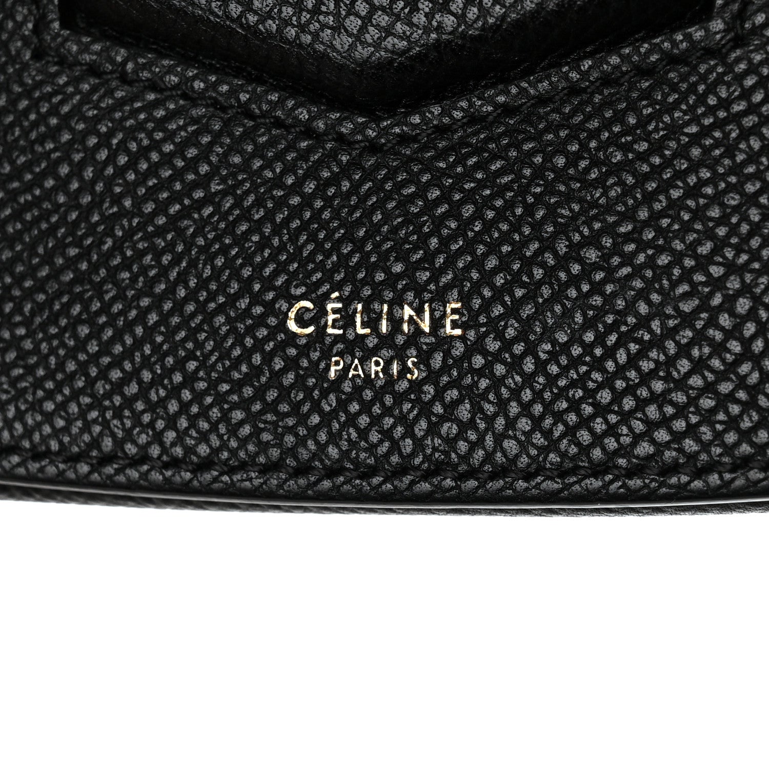 Celine Grained Calfskin Medium Trotteur Black 6 of 13