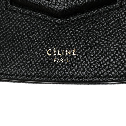 Celine Grained Calfskin Medium Trotteur Black 6 of 13