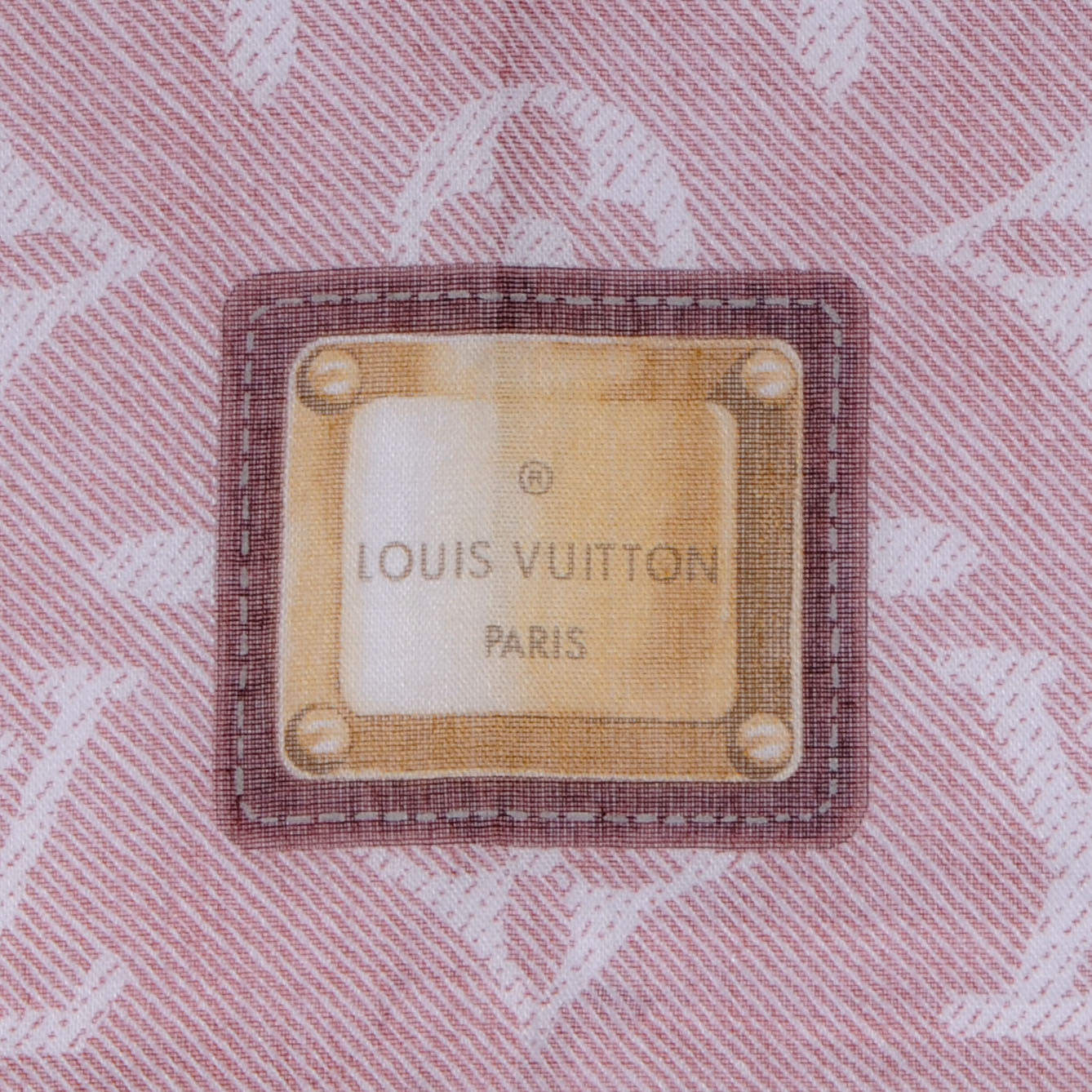 Cotton Monogram New Denim Bandana Cherry