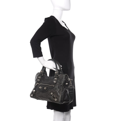 Balenciaga Agneau Giant 21 Silver Hardware City Anthracite 2 of 21