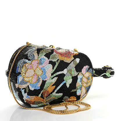 Judith Leiber Swarovski Crystal Minaudiere Violin Clutch Black Gold Multicolor 3 of 6