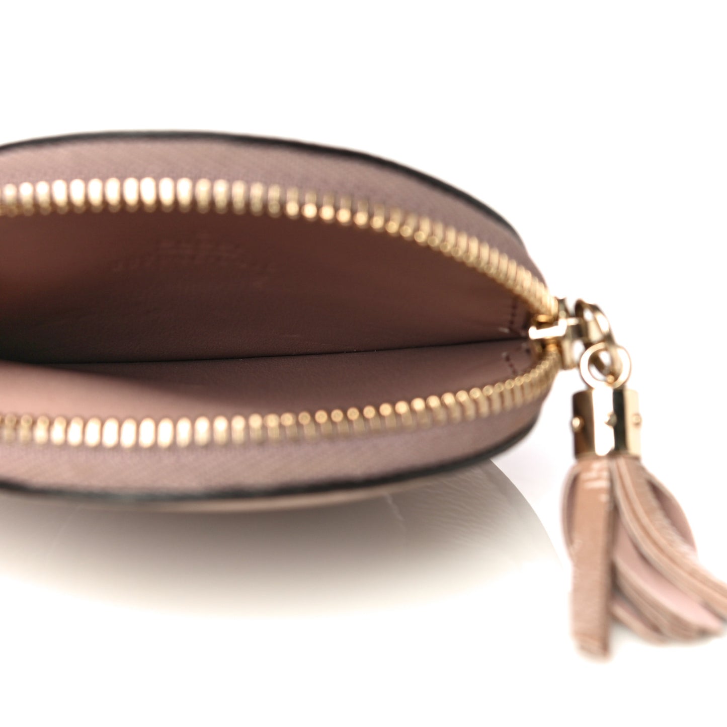Patent Soho Round Coin Purse Dark Cipria