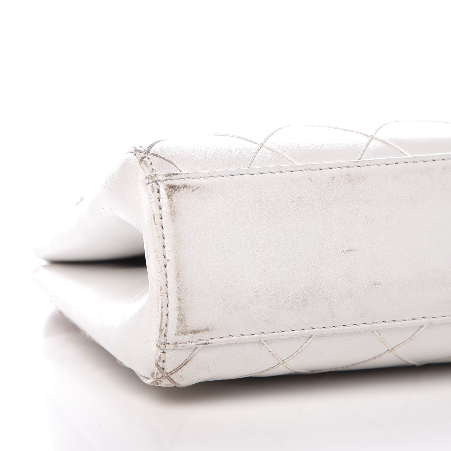 Chanel Lambskin Tortoise Handbag White 13 of 16