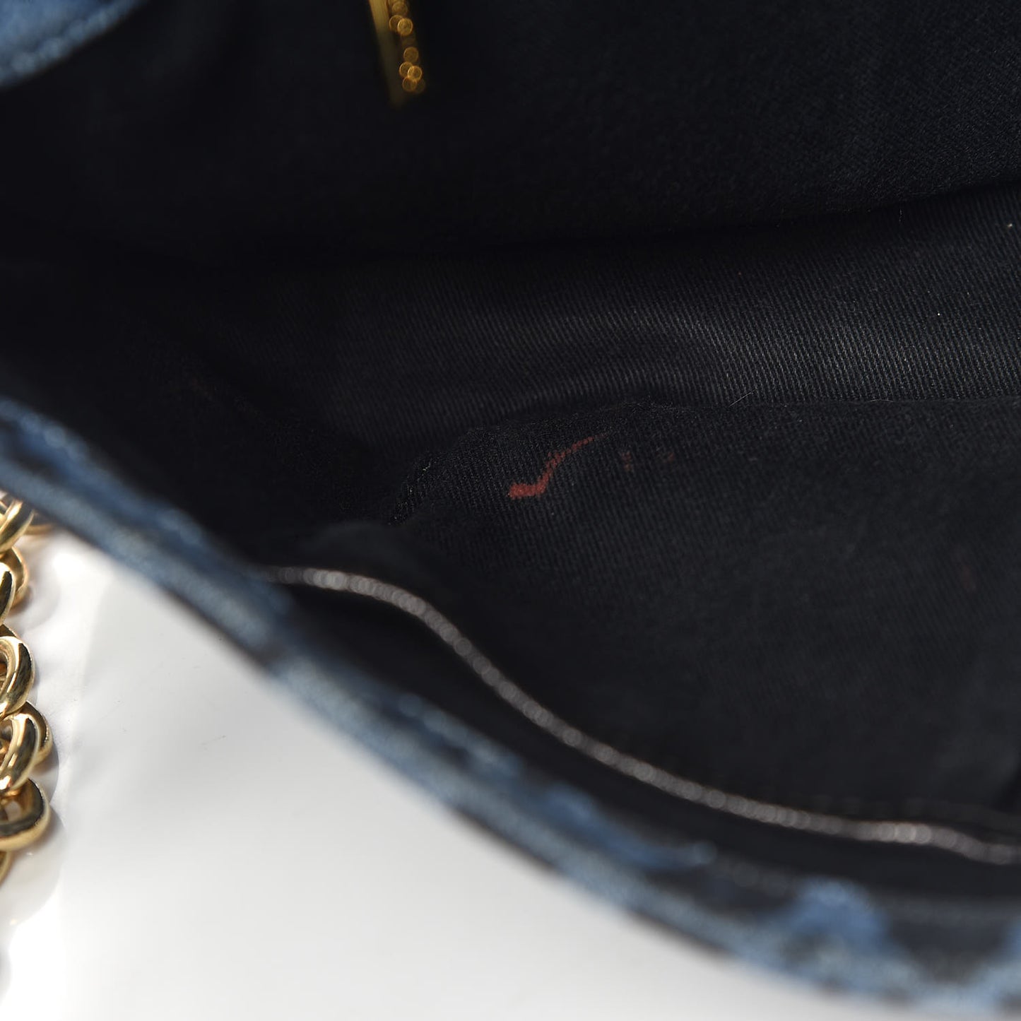 Denim Leopard Print Miss Martini Shoulder Bag Blue