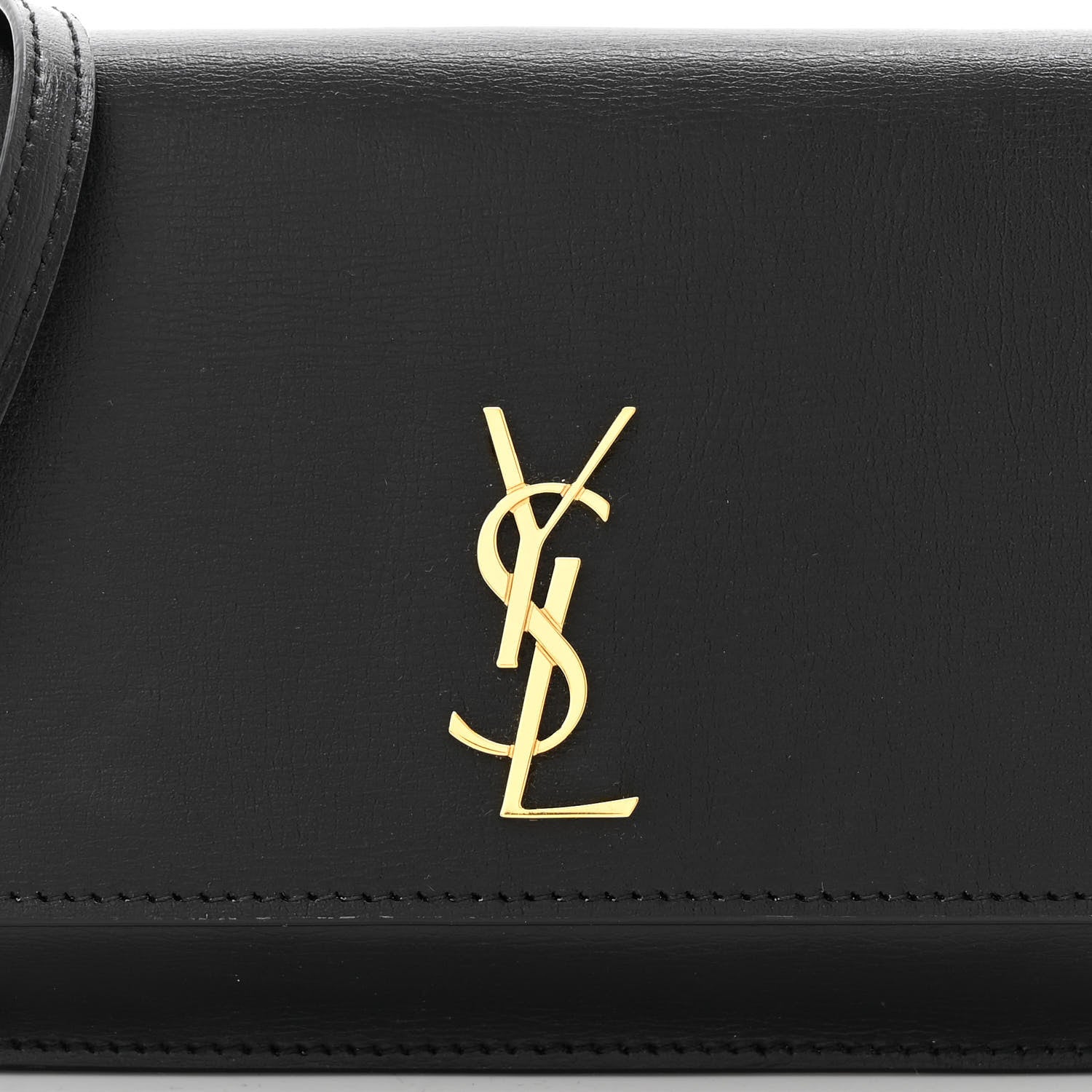 Saint Laurent Smooth Calfskin Monogram Phone Holder Crossbody Black 6 of 7
