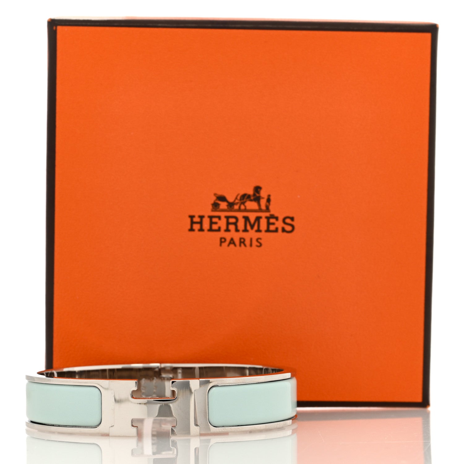 Hermes Enamel Narrow Clic Clac H Bracelet PM Mint 5 of 5
