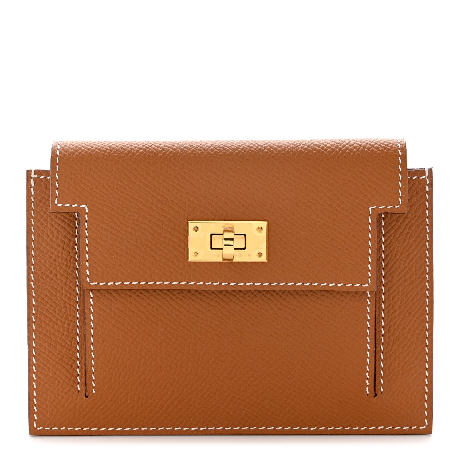 Hermes Epsom Kelly Pocket Compact Wallet Gold 1 of 8