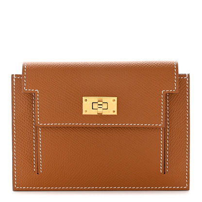 Hermes Epsom Kelly Pocket Compact Wallet Gold 1 of 8