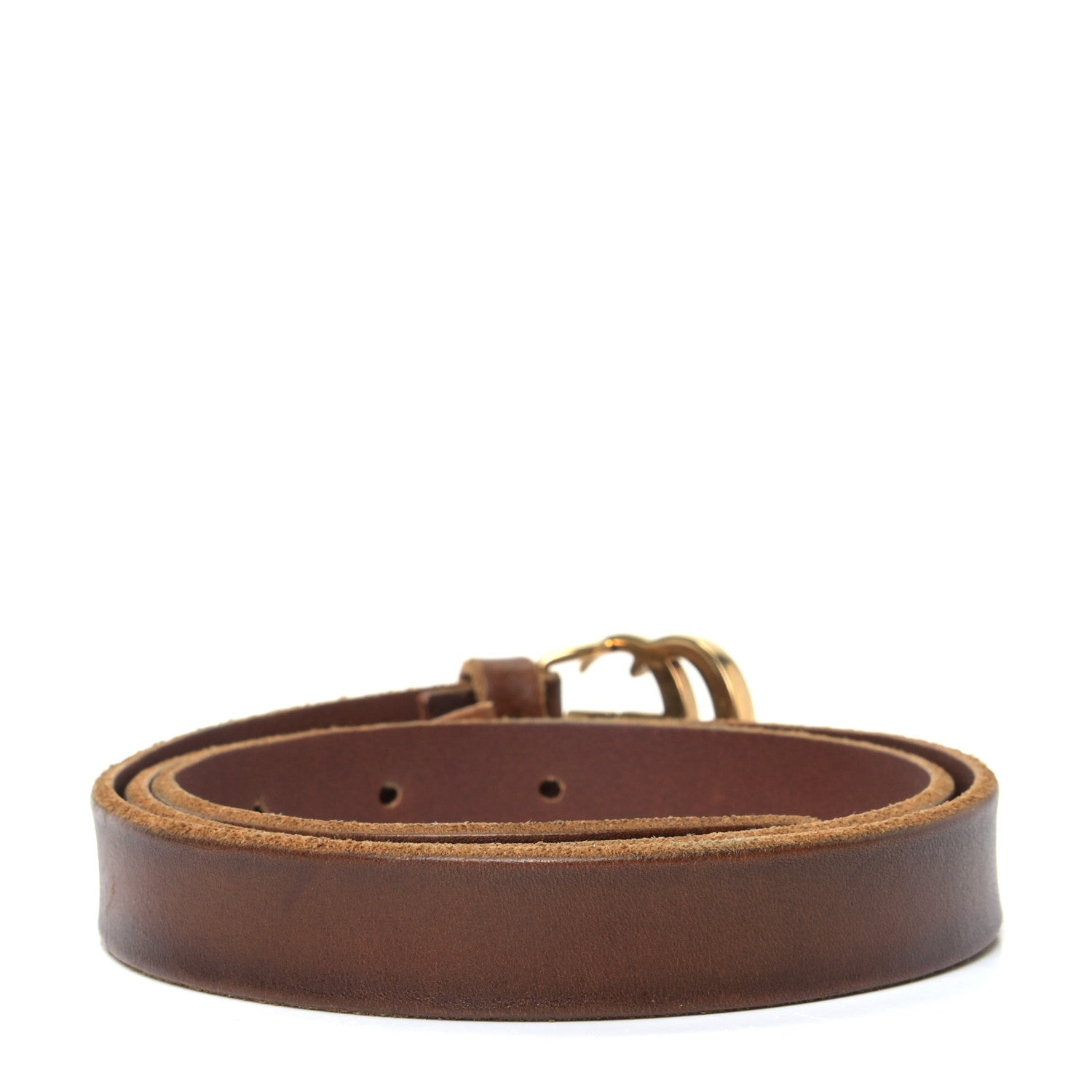 Gucci Faded Calfskin Double G 20mm Belt 80 32 Cuir 2 of 7