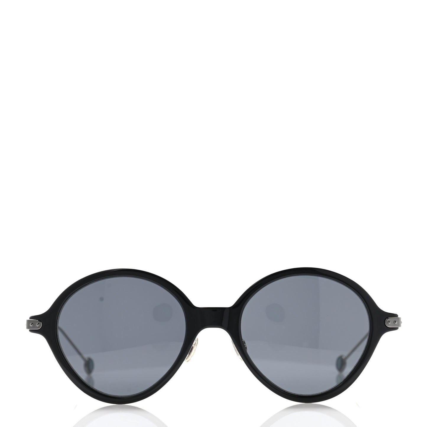 Acetate Umbrage Round Sunglasses Tortoise Black