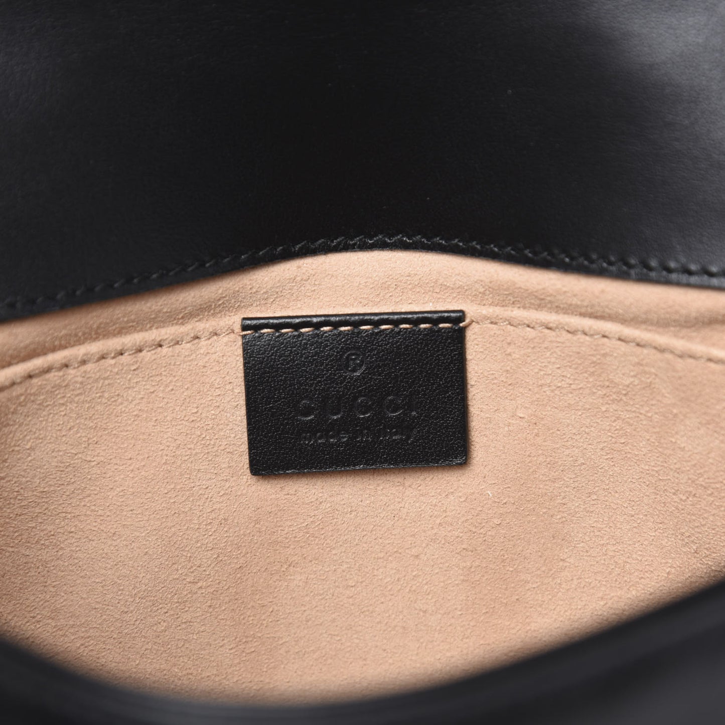 Calfskin Matelasse Mini GG Marmont Shoulder Bag Black