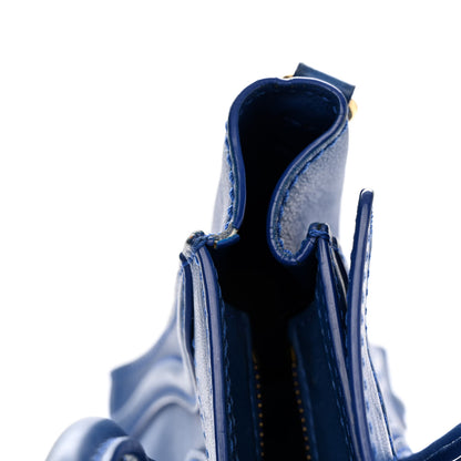 Celine Smooth Calfskin Nano Luggage Royal Blue 14 of 16