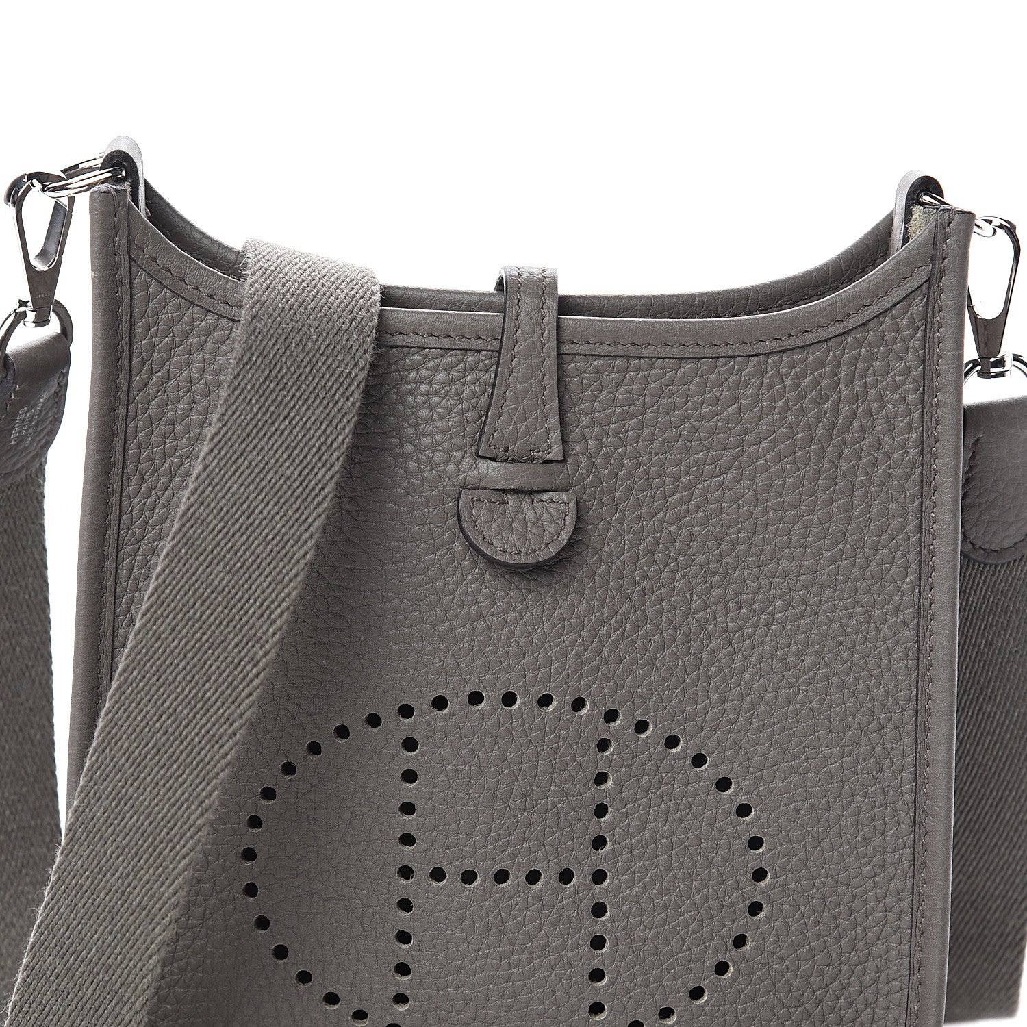 Hermes Taurillon Clemence Evelyne TPM Etain 6 of 8