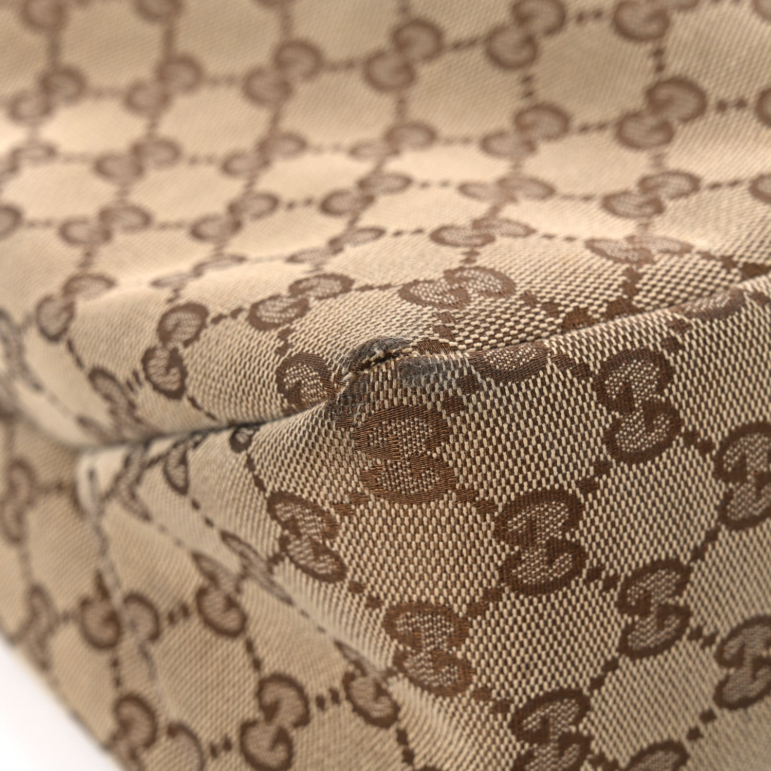 Gucci Monogram Large Horsebit Chain Hobo Dark Brown 9 of 16