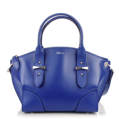 Alexander McQueen Smooth Calfskin Small Legend Satchel Blue 1 of 6