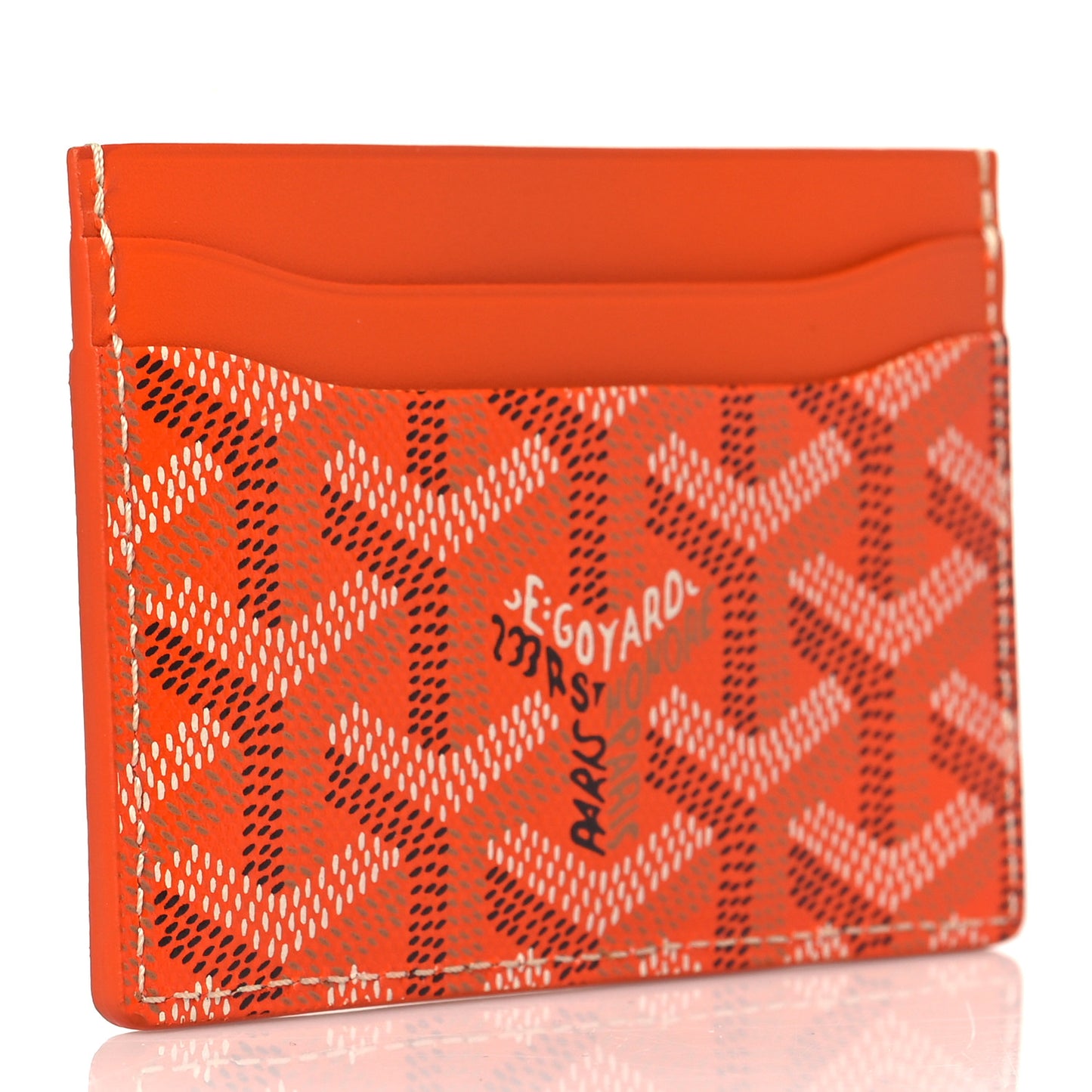 Goyardine Saint Sulpice Card Holder Orange