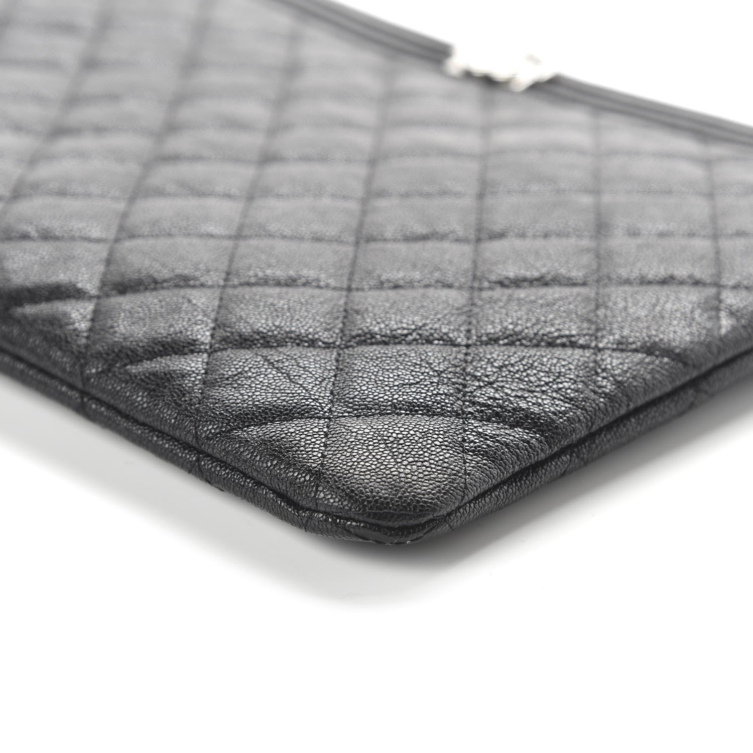 Chanel Caviar Quilted Medium Boy Cosmetic Case Black 7 of 11